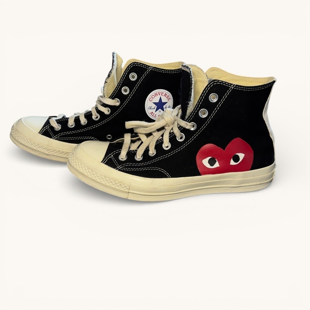 Comme des Garçons PLAY x Converse Chuck 70 High Black Heart Mens 8 Womens 10
